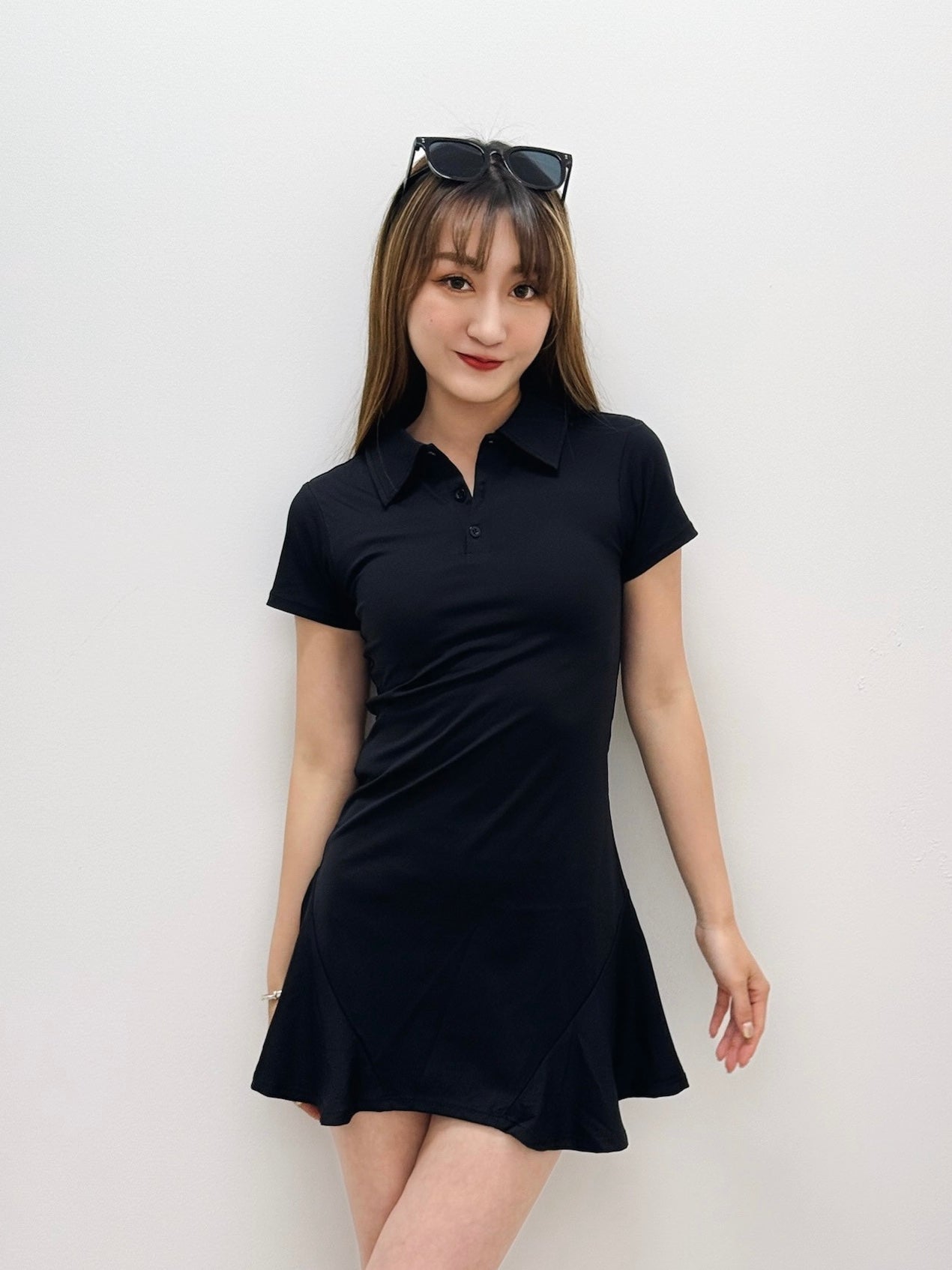 Main Character Padded Polo Dress