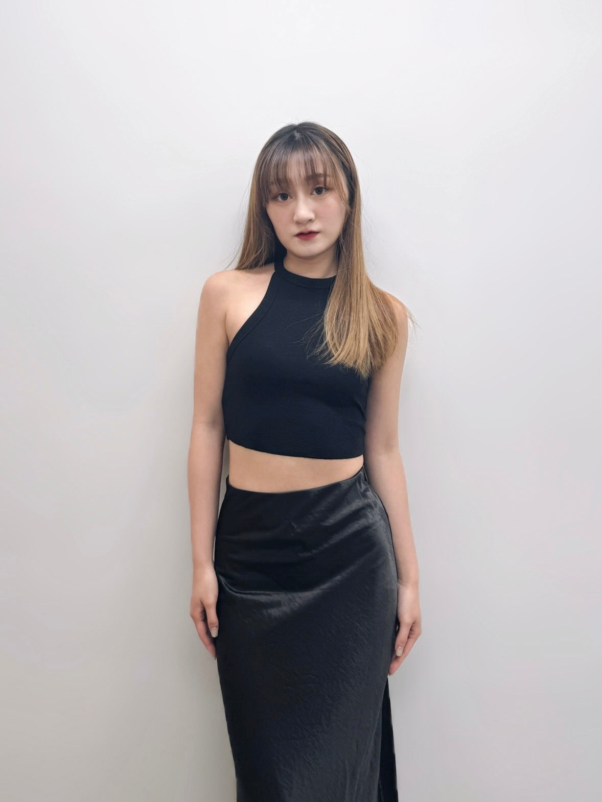 Calla Midi Satin Skirt