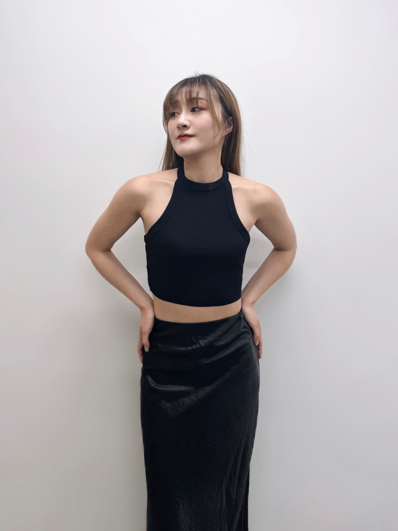 Calla Midi Satin Skirt