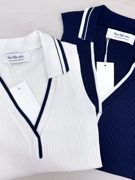 Racquet Polo Knitted Tank