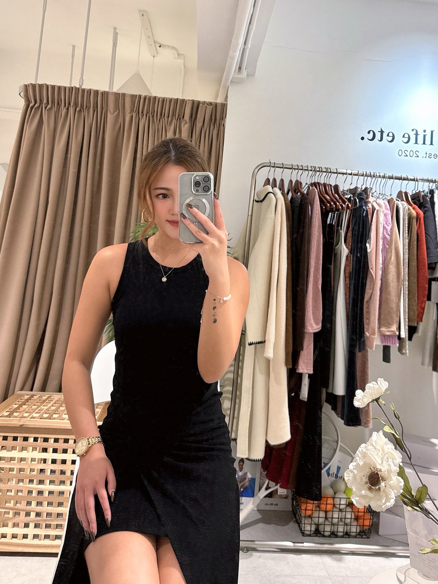 Rosette Tank Dress