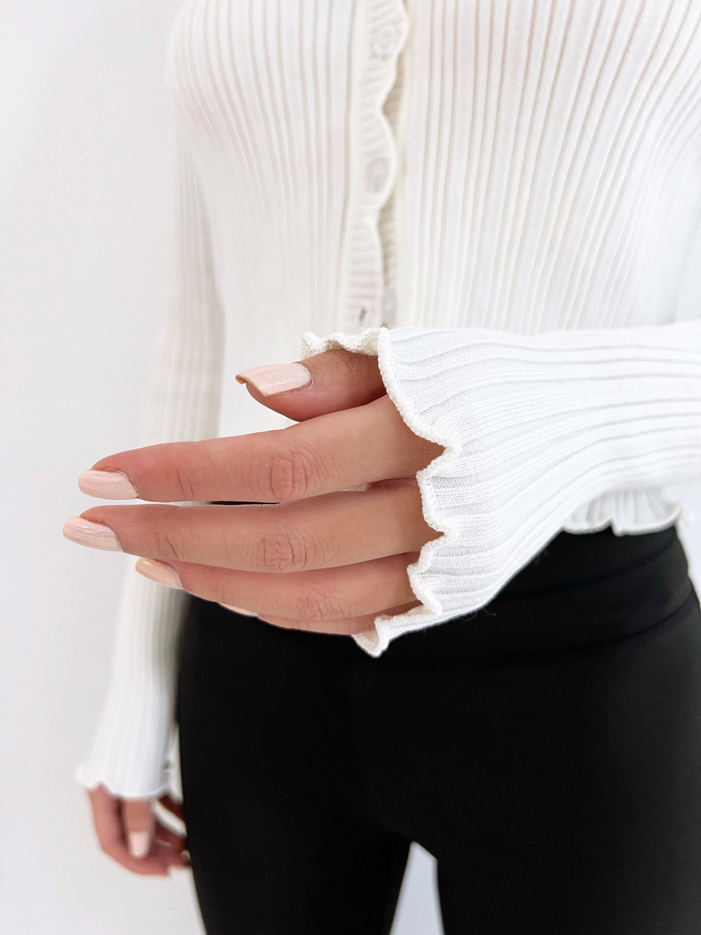 Tyler Ribbed Cardigan Top