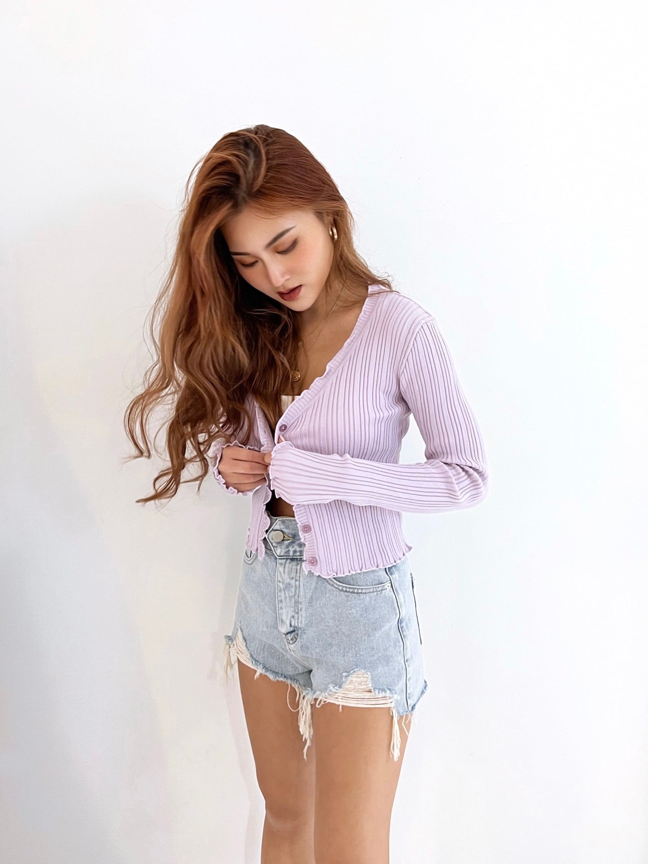 Tyler Ribbed Cardigan Top
