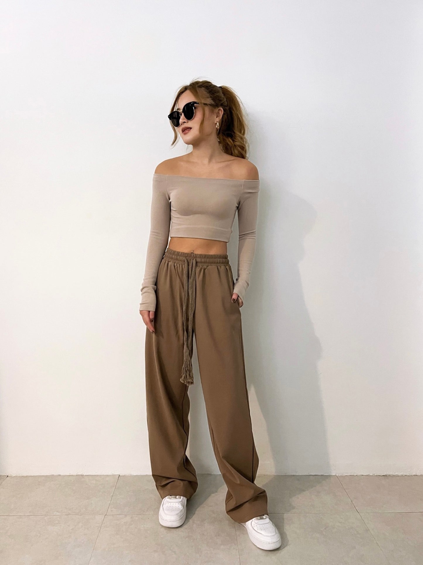 Glee Off Shoulder Crop Top