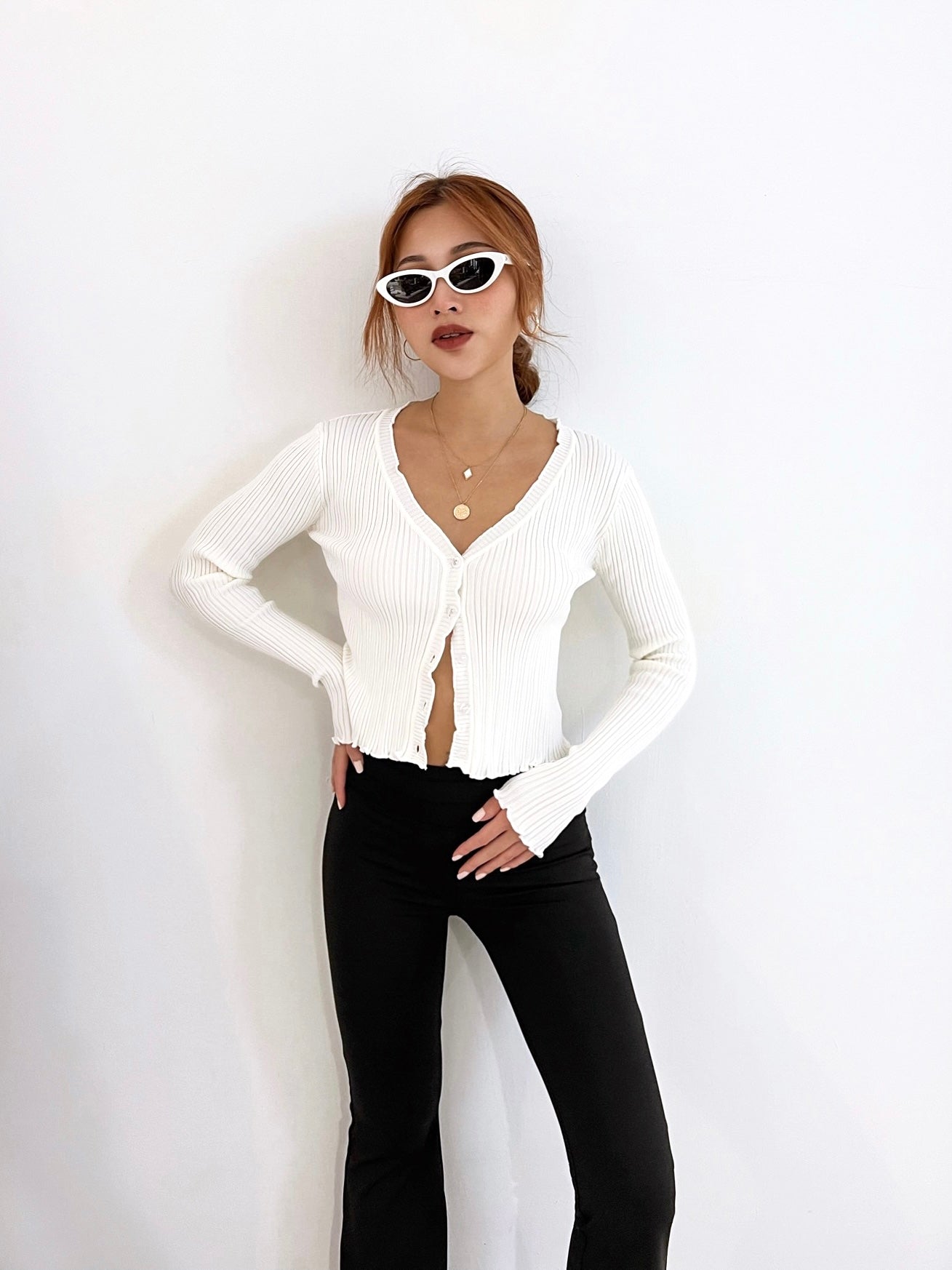 Tyler Ribbed Cardigan Top