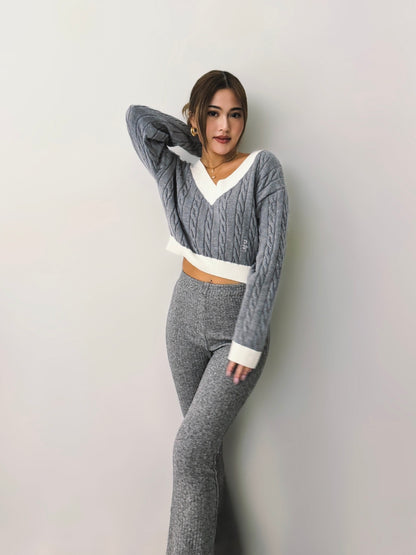 TLE College Crop Sweater