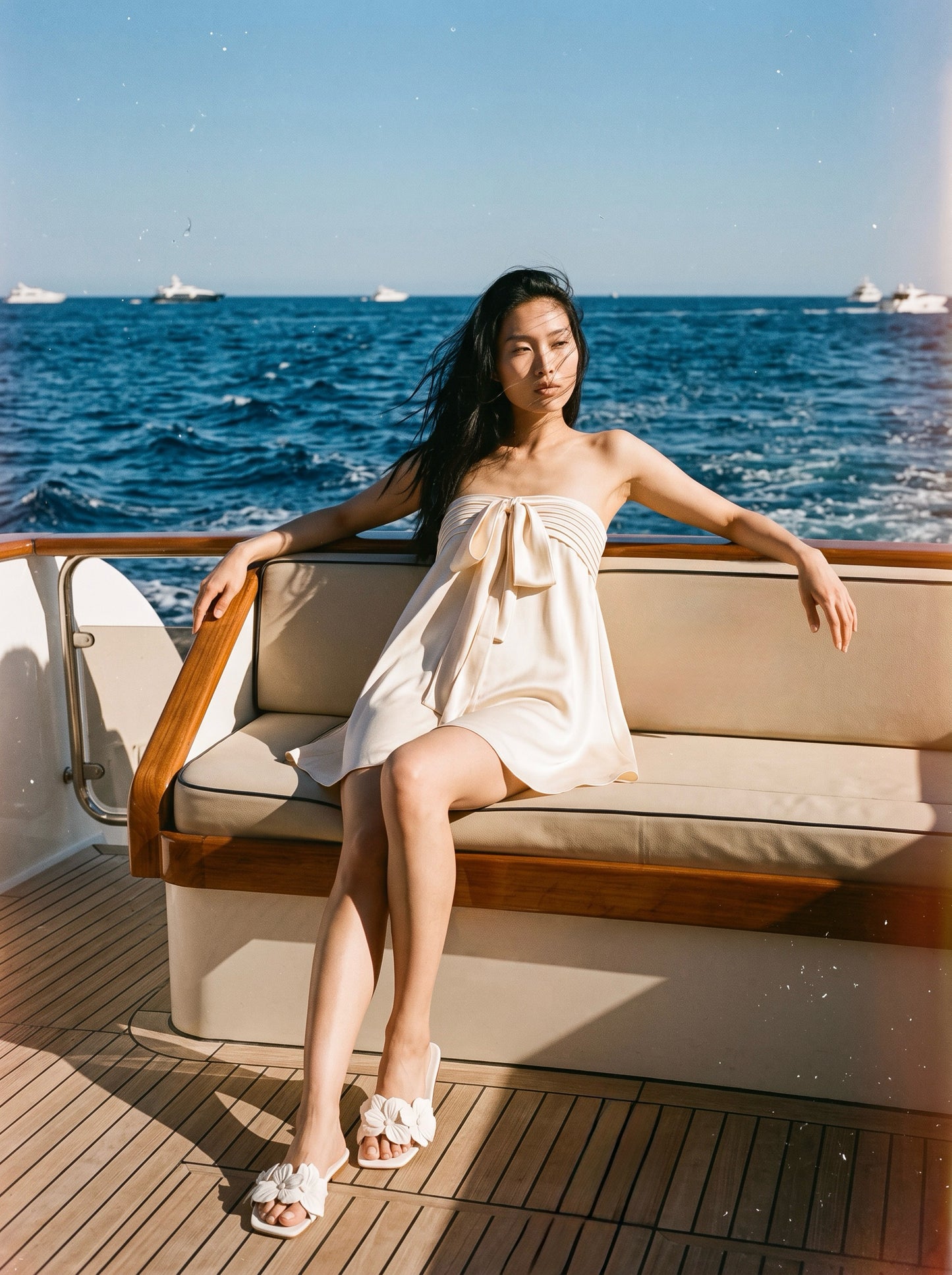 Marina Silky Ribbon Tube Dress