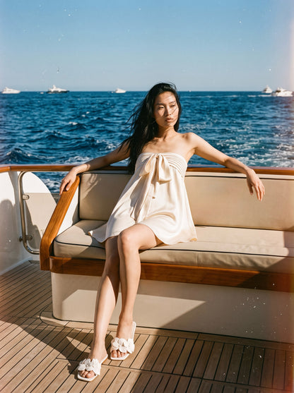 Marina Silky Ribbon Tube Dress