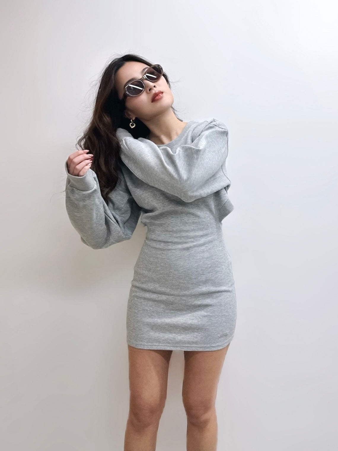 Heartie Backless Sweater Dress