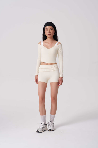 Aura Roll-over Bike Shorts