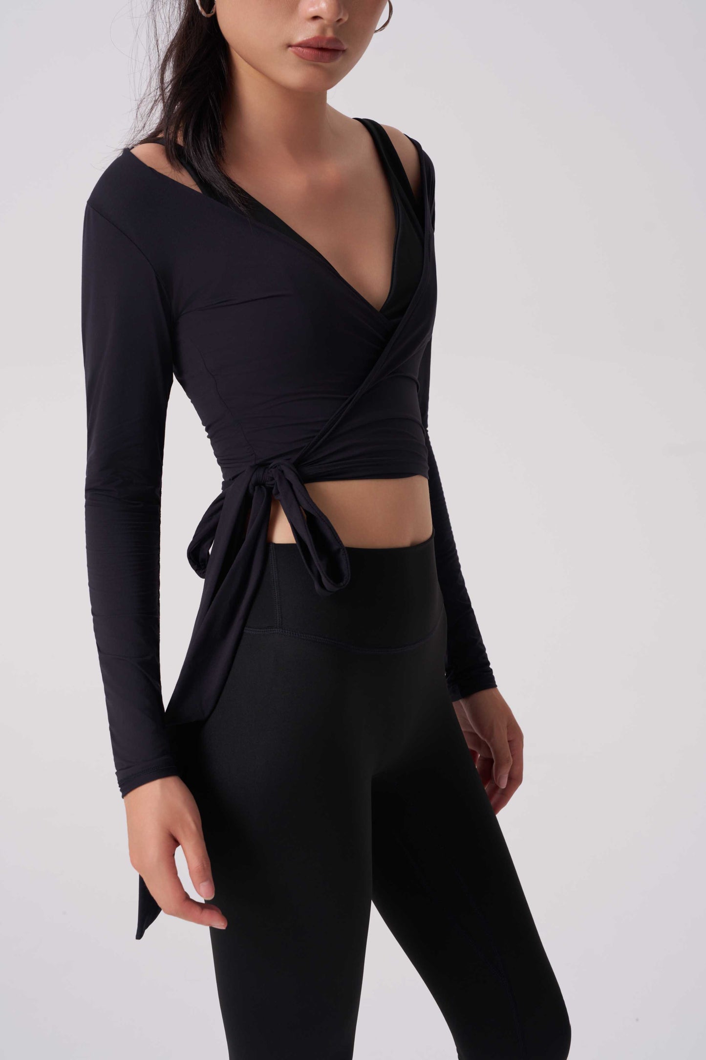 Ballerina Silky Wrap Long-sleeve