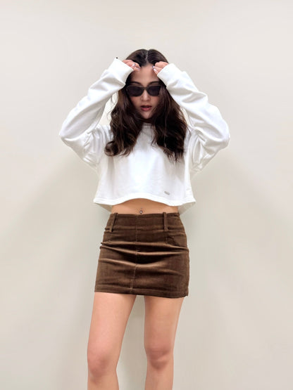 Oak Corduroy Mini Skirt