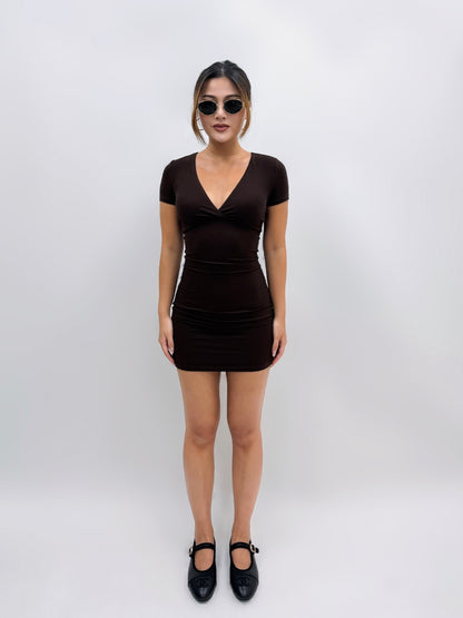 Brat Short Sleeve Padded Dress