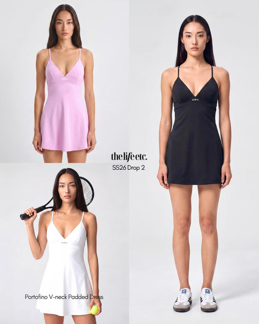 Portofino V-neck Padded Dress