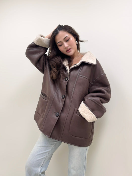 [PREMIUM] Dreamscape Faux Fur Leather Jacket