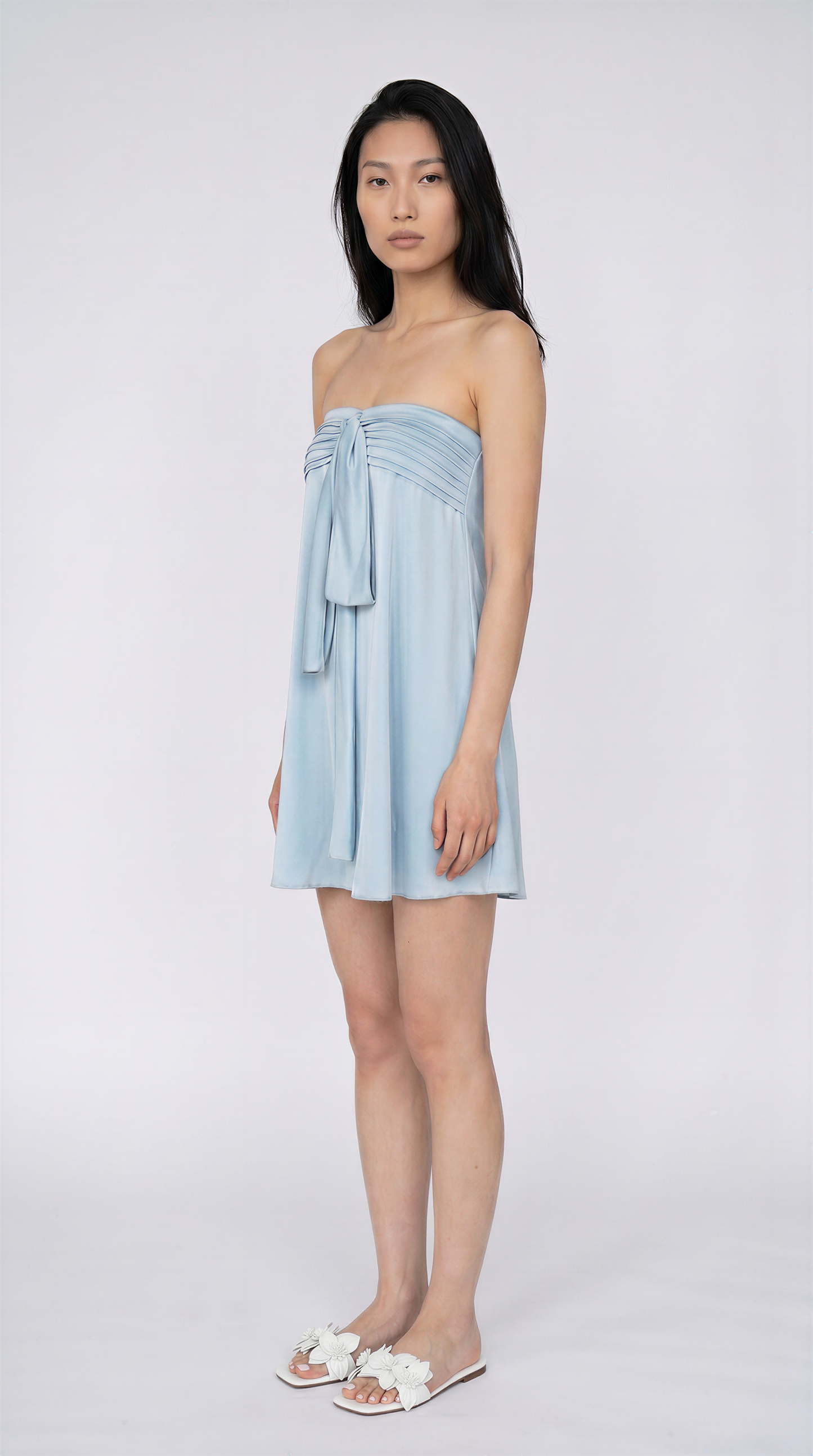 Marina Silky Ribbon Tube Dress