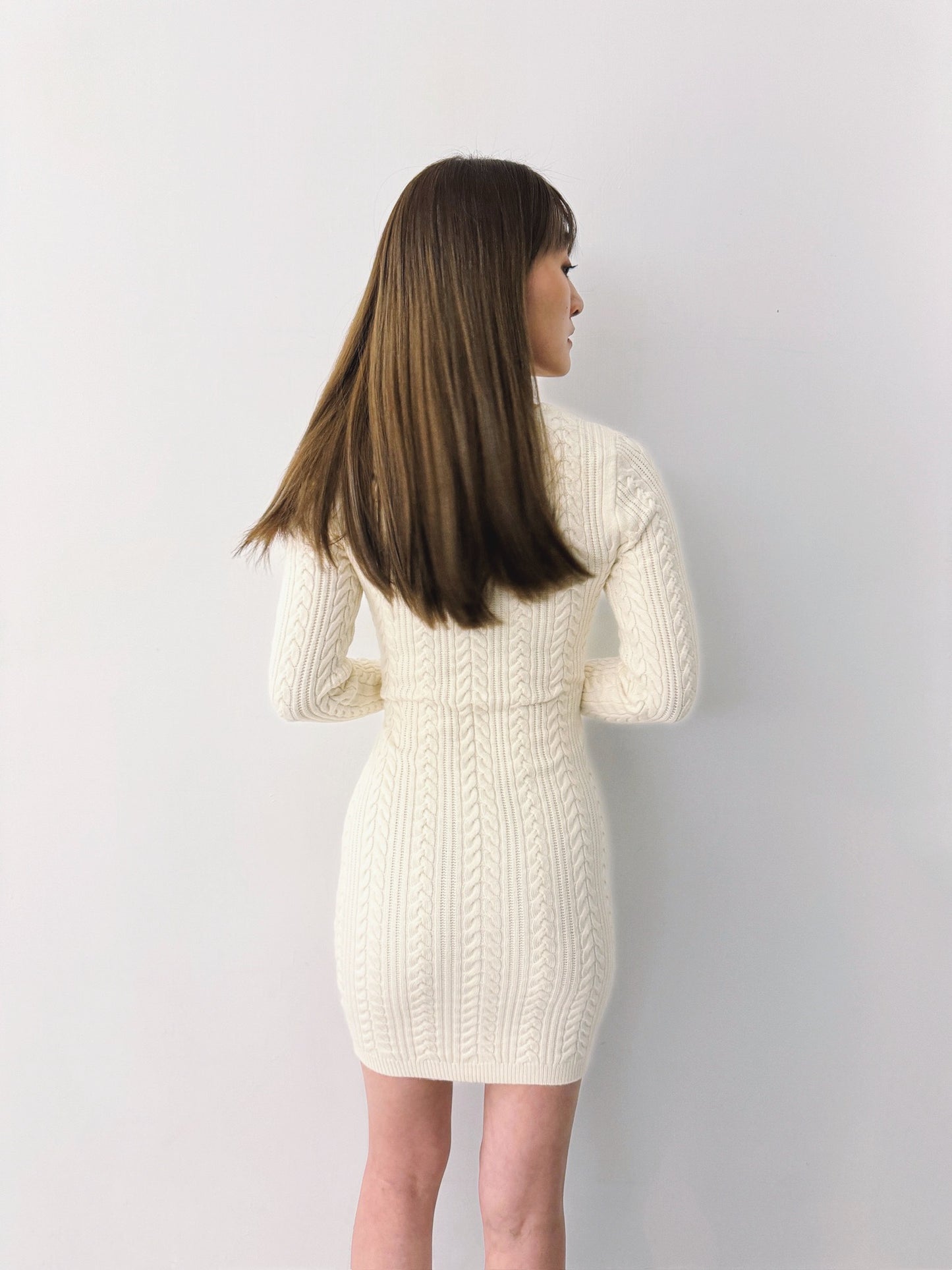 Snowflake Knitted Bodycon Dress