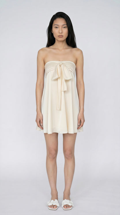 Marina Silky Ribbon Tube Dress