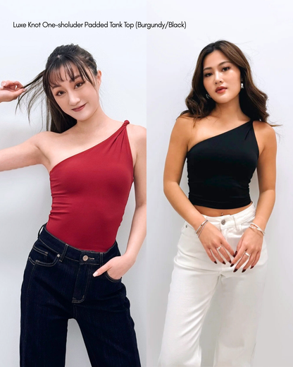 Luxe Knot One-shoulder Sports Bra