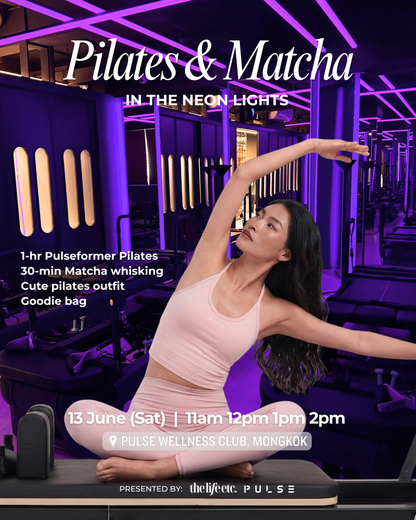 13 June Pilates & Matcha in the Neon Lights