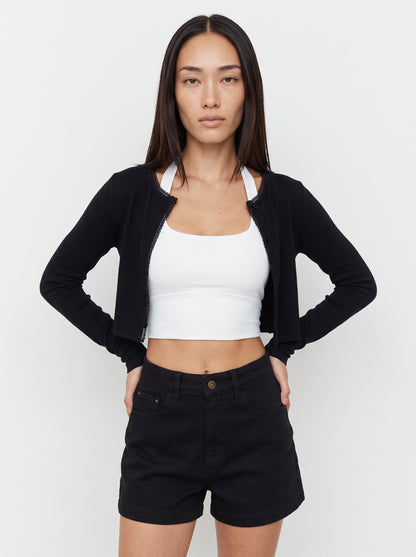 Cabana Lace Trim Cardigan