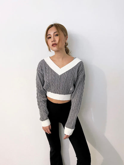 TLE College Crop Sweater